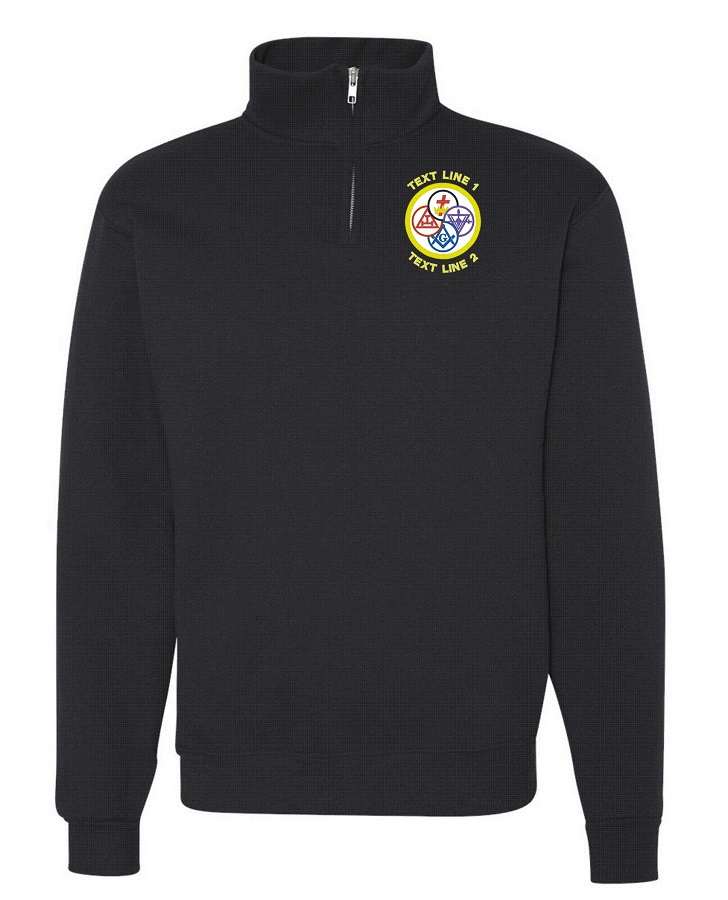 York Rite 1/4 Zip Fleece Sweatshirt (image for) York Rite 1/4 Zip Fleece Sweatshirt